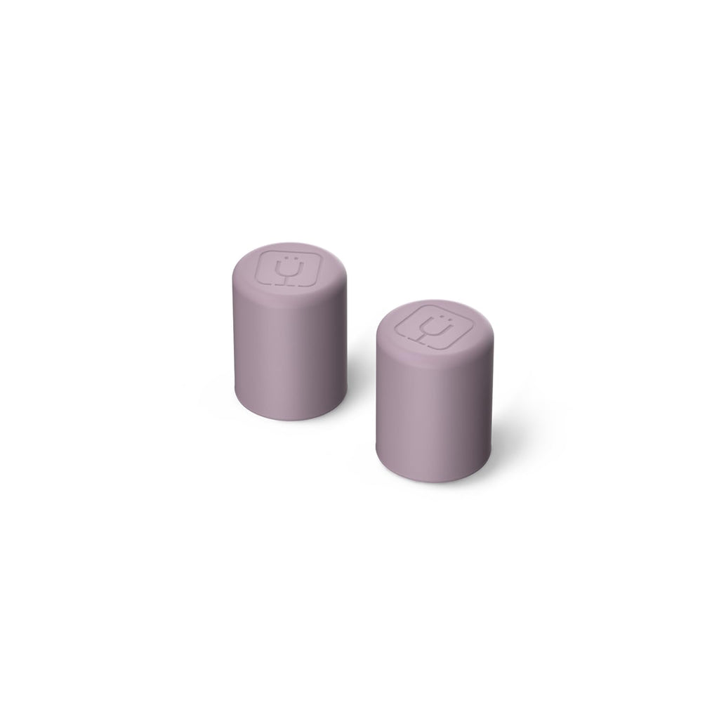 BrüMate Magnetic Straw Caps | Silicone Straw Topper 2-pack | Dust & Dirt Resistant | Compatible with All Era and Resa Tumblers (Dark Aura)