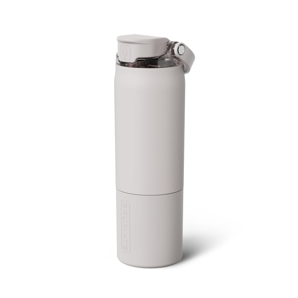 BrüMate Rise 35oz Water Bottle With 100% Leakproof Covered Silicone Straw | Insulated Stainless Steel Water Bottle With Removable Straw | Fast Flow | Soft Sip Silicone Spout | BPA-Free (Dark Aura)