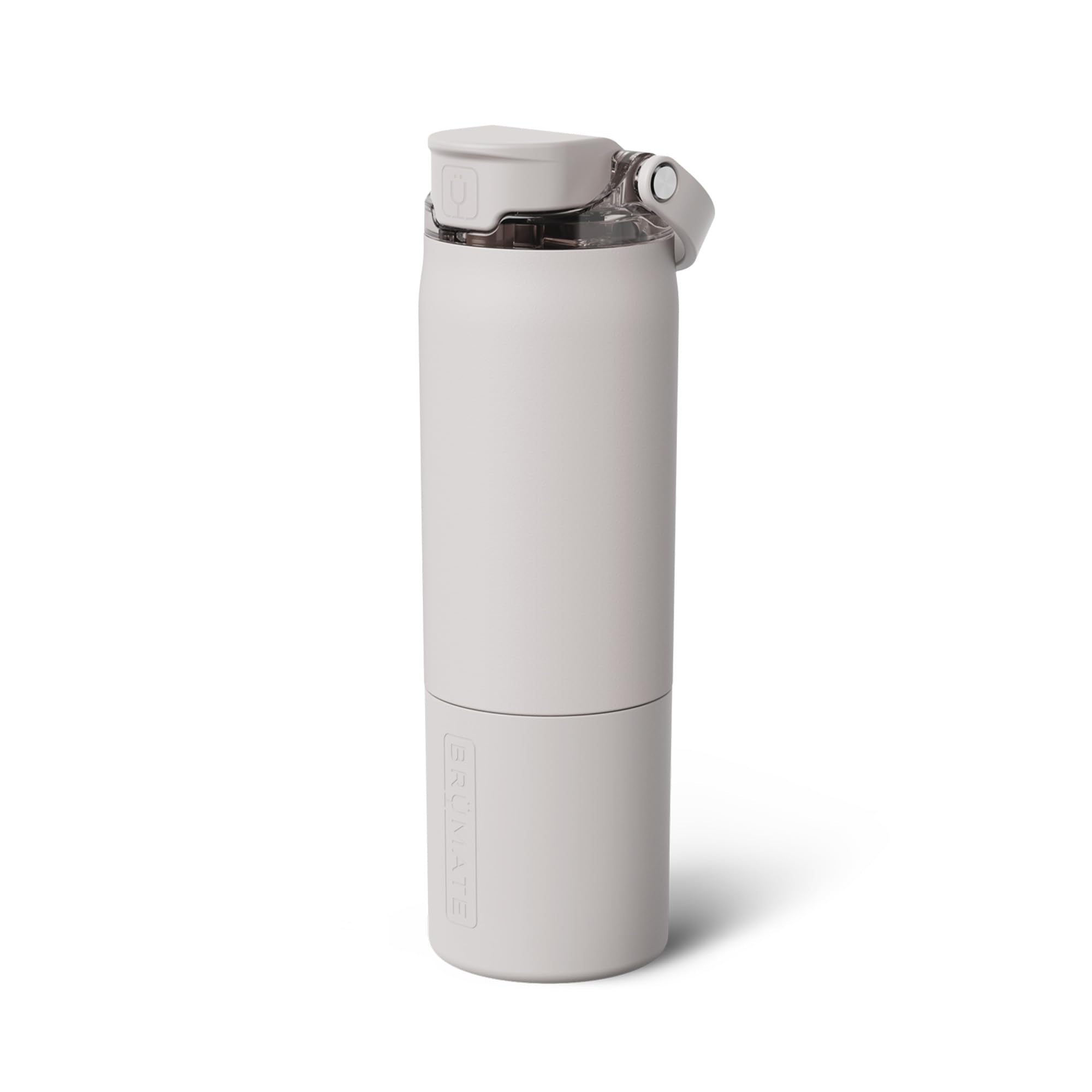 BrüMate Rise 35oz Water Bottle With 100% Leakproof Covered Silicone Straw | Insulated Stainless Steel Water Bottle With Removable Straw | Fast Flow | Soft Sip Silicone Spout | BPA-Free (Dark Aura)