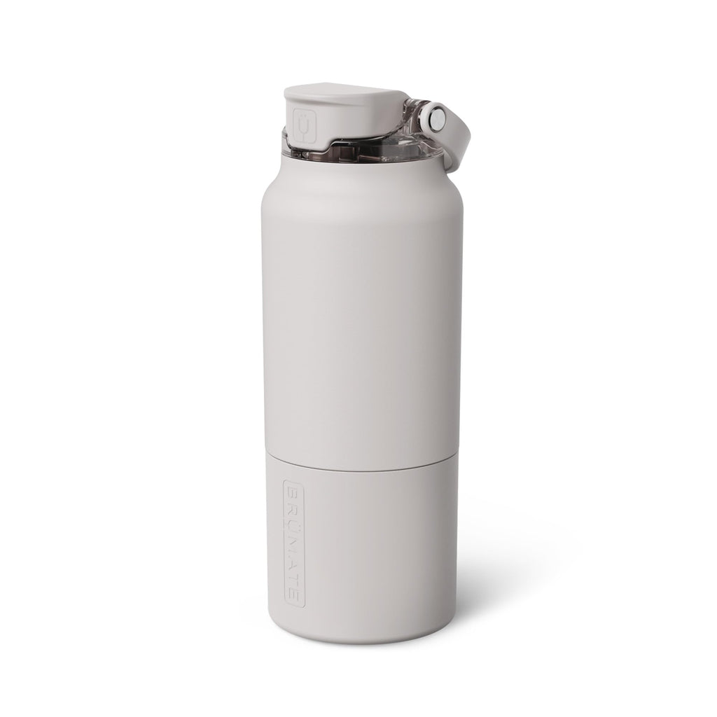 BrüMate Rise 35oz Water Bottle With 100% Leakproof Covered Silicone Straw | Insulated Stainless Steel Water Bottle With Removable Straw | Fast Flow | Soft Sip Silicone Spout | BPA-Free (Dark Aura)