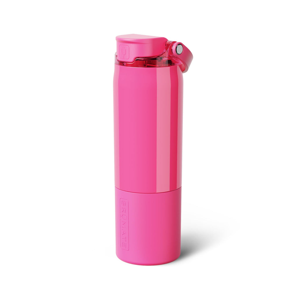 BrüMate Rise 35oz Water Bottle With 100% Leakproof Covered Silicone Straw | Insulated Stainless Steel Water Bottle With Removable Straw | Fast Flow | Soft Sip Silicone Spout | BPA-Free (Dark Aura)