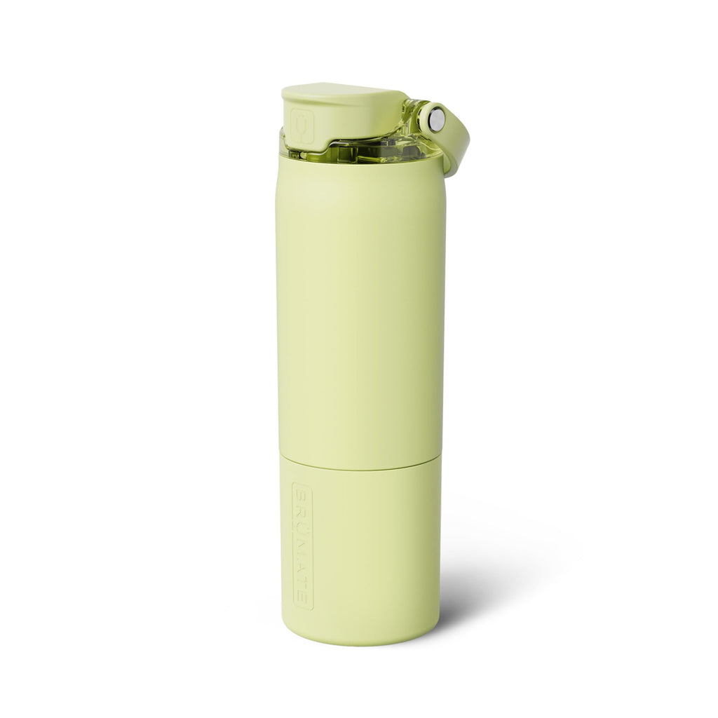BrüMate Rise 35oz Water Bottle With 100% Leakproof Covered Silicone Straw | Insulated Stainless Steel Water Bottle With Removable Straw | Fast Flow | Soft Sip Silicone Spout | BPA-Free (Dark Aura)