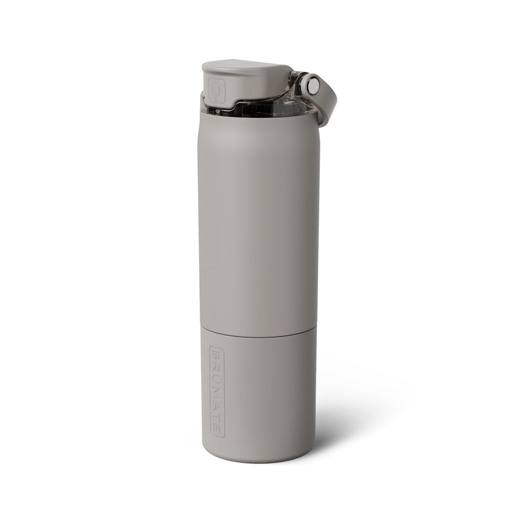 BrüMate Rise 35oz Water Bottle With 100% Leakproof Covered Silicone Straw | Insulated Stainless Steel Water Bottle With Removable Straw | Fast Flow | Soft Sip Silicone Spout | BPA-Free (Dark Aura)